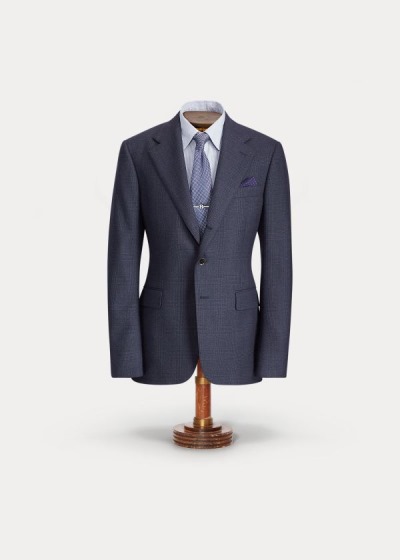 Men's Ralph Lauren Glen Plaid Wool Suit Jacket | 871426MGF